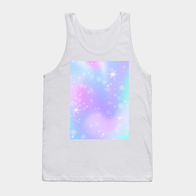 Turquoise Purple Glitter Art Tank Top by NewburyBoutique